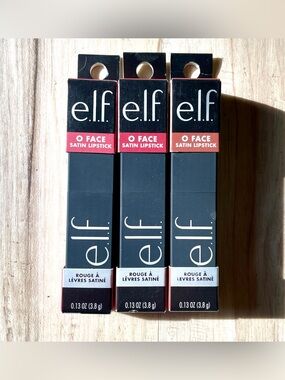 e.l.f. O Face Satin Lipstick - 3 NEW packs
